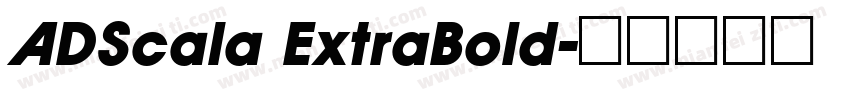 ADScala ExtraBold字体转换
